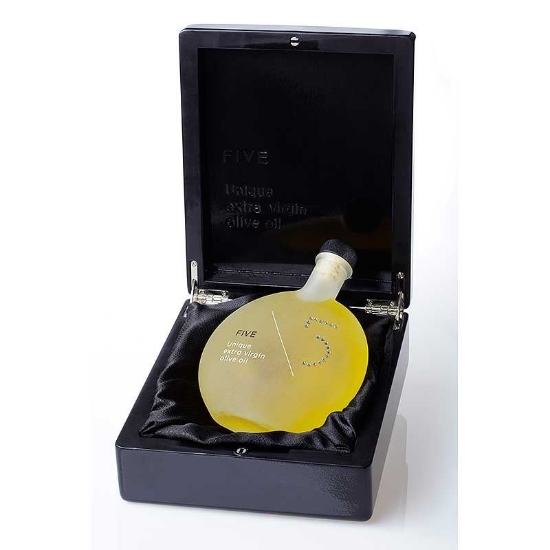 Picture of FIVE Unique extra virgin olive oil Wooden Box