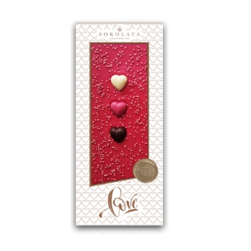Agapitos 1944 Love Collection – Luxury Handmade Heart Chocolate | 100g Artisanal Greek Gourmet Gift from Thessaloniki Patisserie