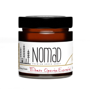 Nomad Ionian Coast Pine Honey – Rich Coastal Woodland 250g | Dark Amber Greek Forest Honey, Artisanal Raw Honey for Luxury Food Gifts