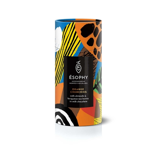 Artisanal  Crunchies With Orange, Almonds & Bergamot Tea Leaves In Milk Chocolate 170g esophy 