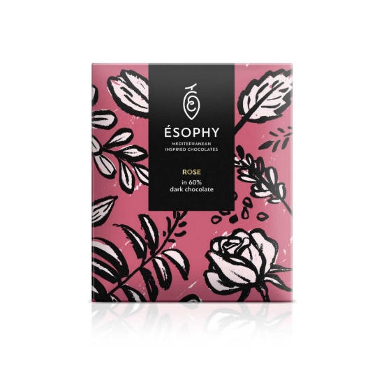 Artisanal Rose in 60% Dark Chocolate 50g esophy