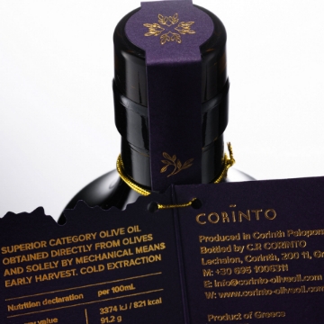 Corinto Robust Extra Virgin Olive Oil 500ml - High Phenolic EVOO Greek High Phenolic EVOO