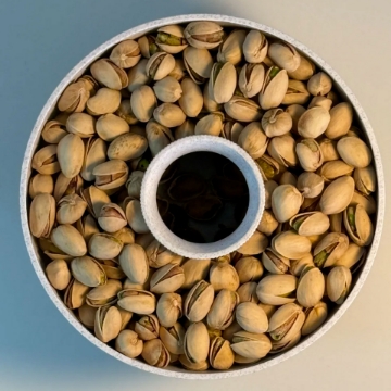 Eco-Friendly Pistachio Storage Box with Waste Compartment & Lid Eco-Friendly Pistachio Storage Box with Waste Compartment & Lid