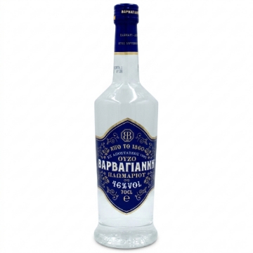 Varvayanni Blue Ouzo 70cl - Classic Greek Anise Spirit