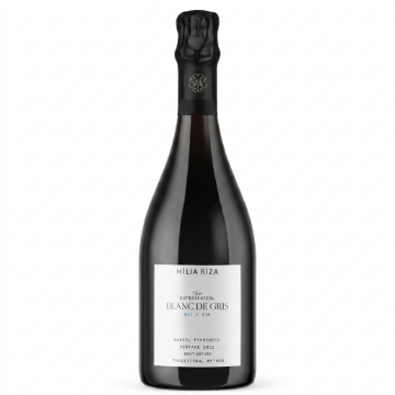 Milia Riza The Experiential Blanc de Gris 2020 - Traditional Method Sparkling Wine 75cl | Moschofilero, 19 Months on Lees, Brut, 12% ABV