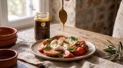 Samynthos Organic Whole Tahini, Cold Pressed 300g on a clean ecommerce background