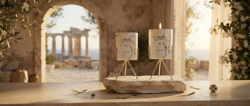 The Art of Illumination: Ceramic and Glass Vessel Candles and the Echoes of Greek Terroir