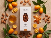 Lazaris Mandola Kumquat – Greek Caramelized Kumquat, 200g on a clean ecommerce background